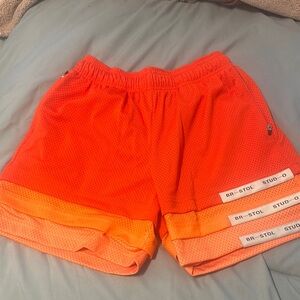 Br-stol Studio Orange Mesh Shorts
